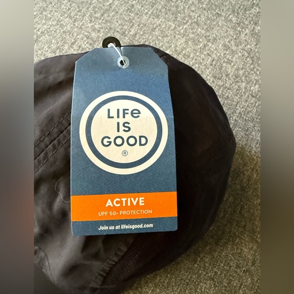 Life is Good Women’s Black ALPINE TREK CORE HAT 50+ SPF adjustable gorpcore - Picture 5 of 11